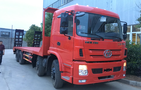 【國五】三環(huán)昊龍前四后八挖機平板車 【國五】三環(huán)昊龍前四后八挖機平板車